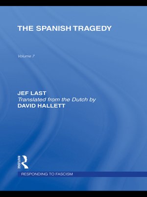 cover image of The Spanish Tragedy (RLE Responding to Fascism)